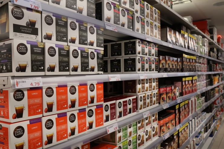 Diversos productes de cafè.