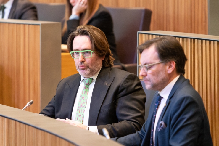 El president del grup parlamentari de Ciutadans Compromesos, Carles Naudi.