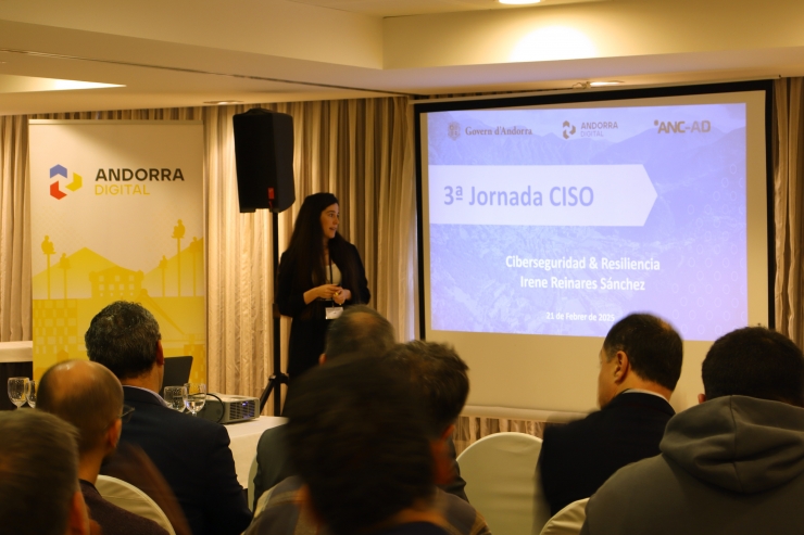 Una de les ponents de la 3a jornada CISO d'Andorra Digital.