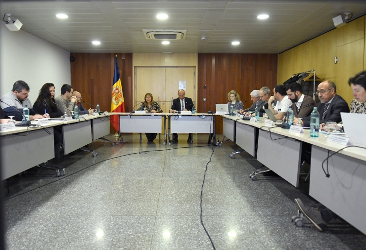 Un moment de la reunió del Consell Econòmic i Social de la setmana passada.