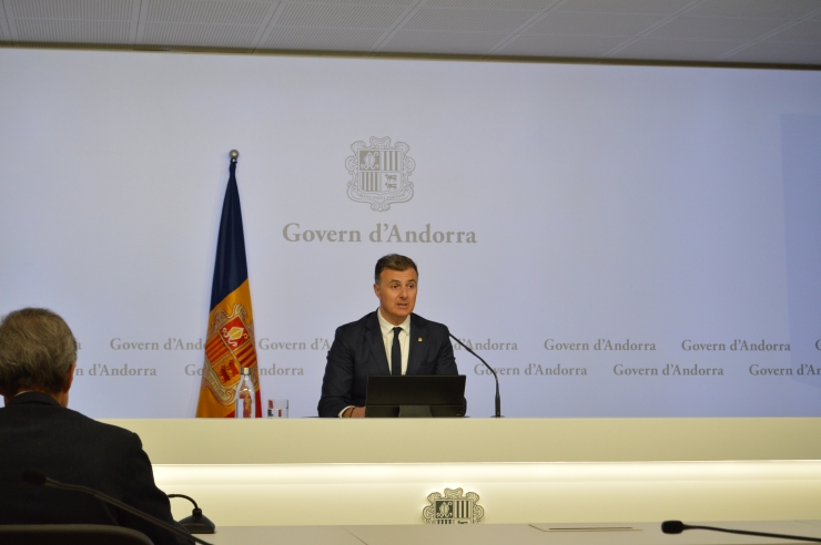 El secretari d'Estat de Transformació Digital i Telecomunicacions, Marc  Rossell, durant la presentació del programa de digitalització de les empreses per a aquest 2025.