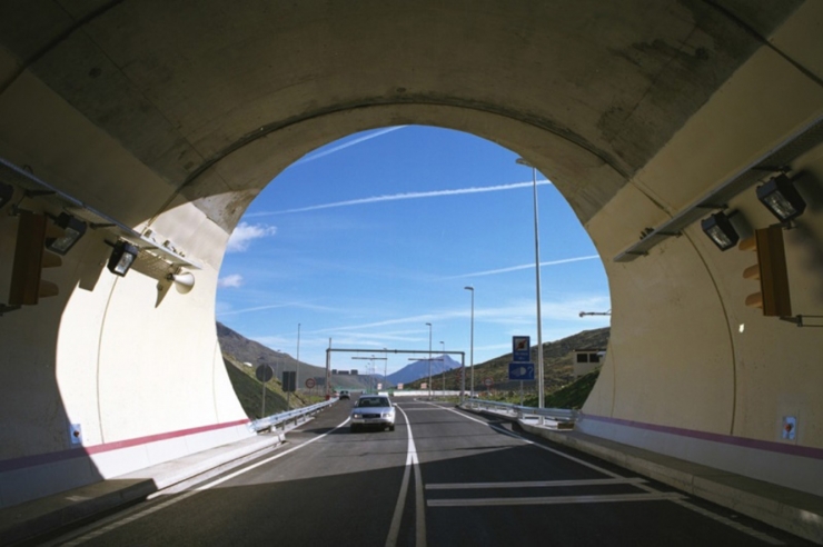L'entrada del Túnel d'Envalira.