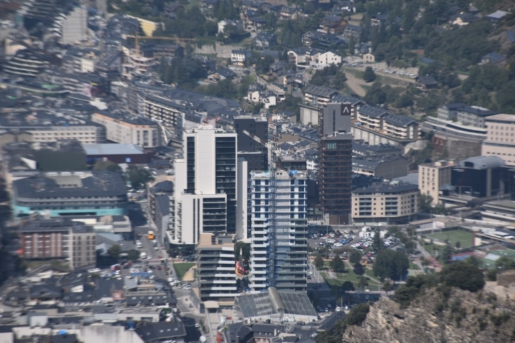 Les noves construccions a la zona del Clot d'Emprivat a la parròquia d'Escaldes-Engordany.