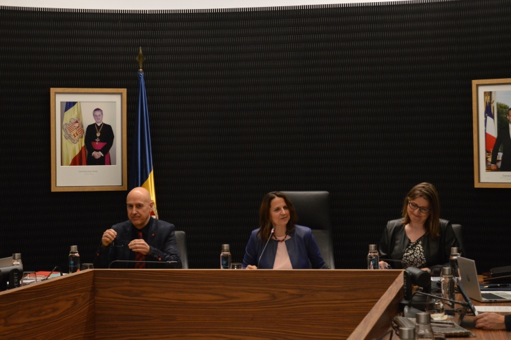 Els cònsols d'Escaldes-Engordany, Rosa Gili i Joaquim Dolsa.