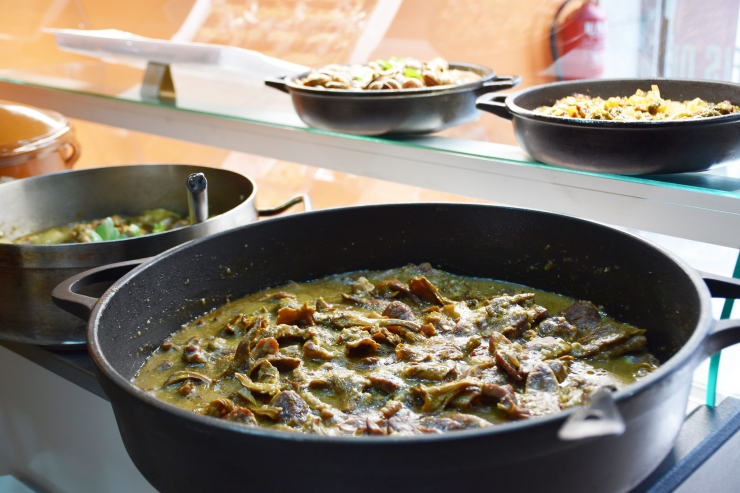 Alguns dels plats que s'ofereixen a Can Narcís.