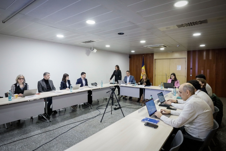 La reunió del Consell Andorrà d'Estadística que ha tingut lloc aquest dimarts.