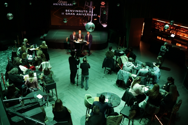 El gran nombre de mitjans de comunicació presents durant la roda de premsa prèvia a la celebració del segon aniversari d'Unnic.