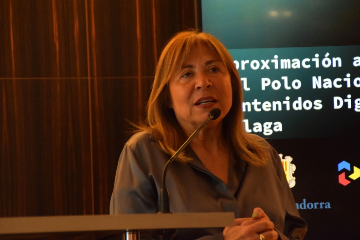 La ministra d'Economia, Conxita Marsol, durant la presentació.