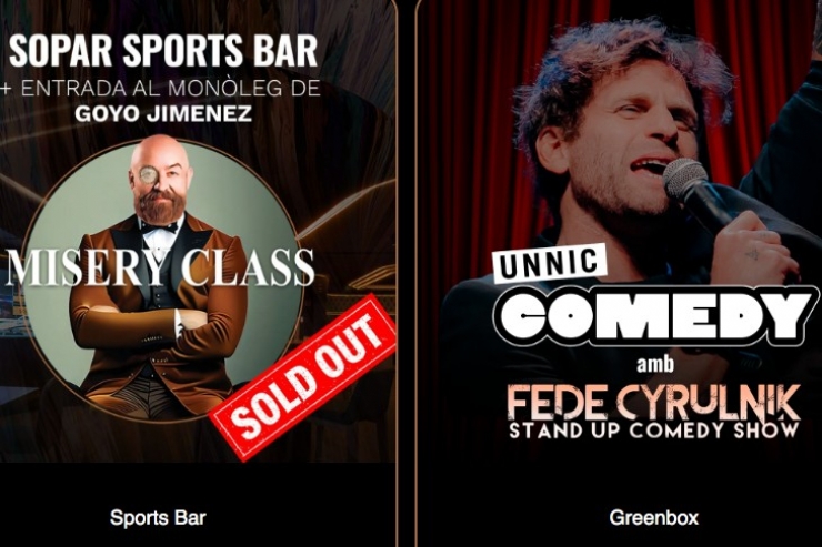 El cartell dels monòlegs que tenen lloc aquest dijous.