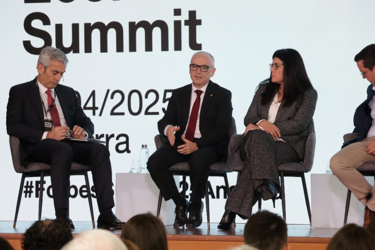 El ministre de Finances, Ramón Lladós, durant el Forbes Andorra Economic Summit.