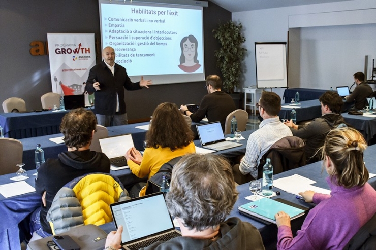 Una edició anterior del Programa Growht per a empreses d'Andorra Business.