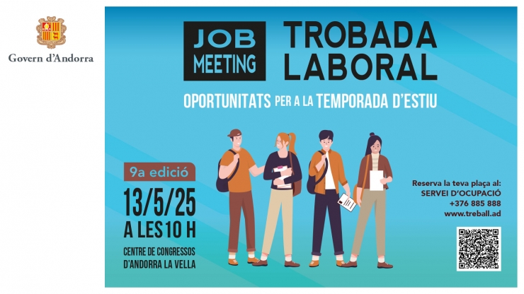 El cartell que anuncia la trobada laboral.