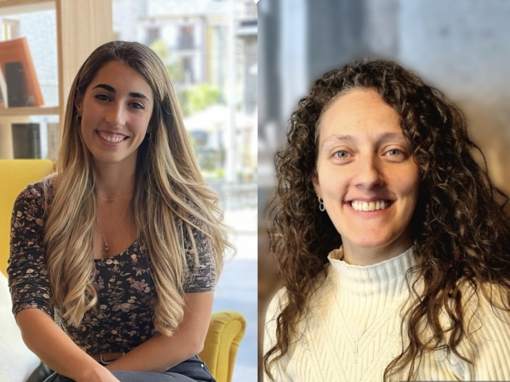 La creadora de contingut gastronòmic, Andrea Regadera, i la CEO i cofundadora d'AUMENTIUM, Jessica Rivera.