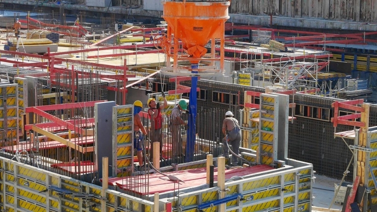 Treballadors en una construcció.