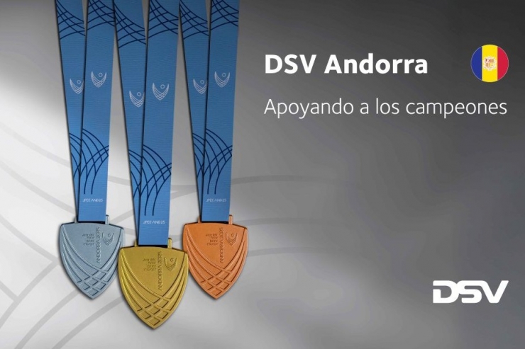 DSV Andorra ha estat l'empresa de logística encarregada del transport de les medalles dels Jocs dels Petits Estats.