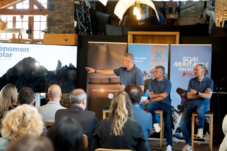 Un moment de la presentació de la temporada d'estiu de Grandvalira Resorts.
