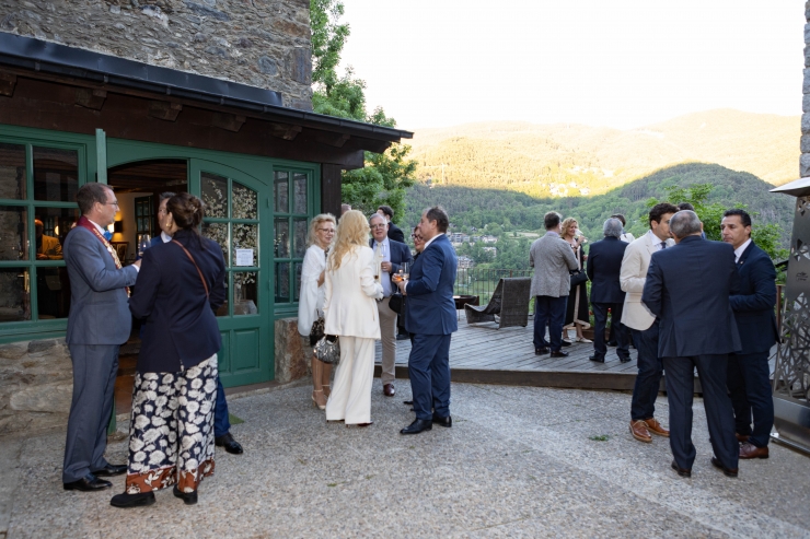 Un moment de l'acte que va tenir lloc al restaurant Jou la Borda.