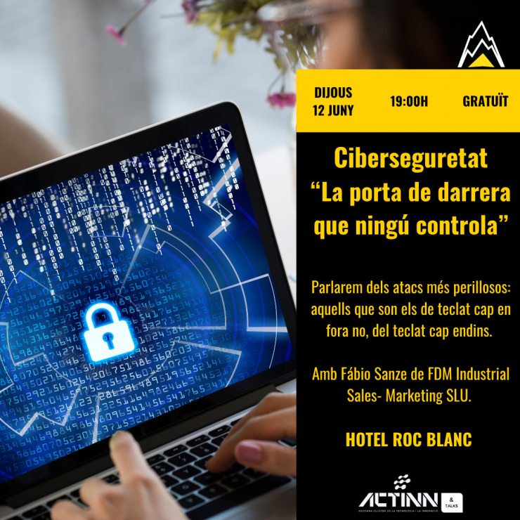 El cartell de la xerrada que tindrà lloc dijous.