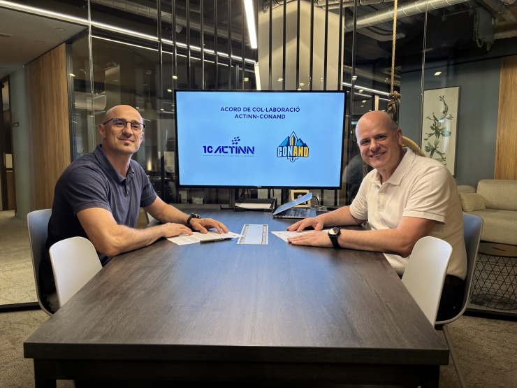 El president de Conand, Ismael García, i el director general d’Actinn, Ignasi Martín.