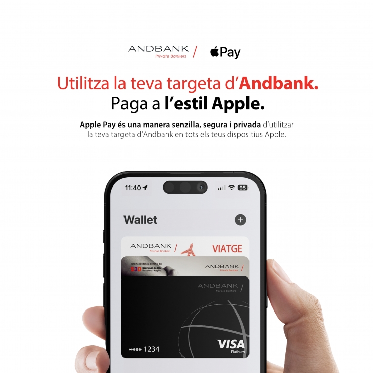 Andbank ha activat el servei Apple Pay.
