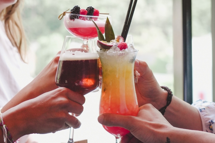 La zona de cocteleria a la Terrassa d'Unnic.