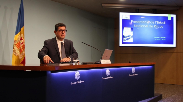 El cap de la Unitat d’Intel·ligència Financera d’Andorrana, Carles Fiñana, en una imatge d'arxiu.