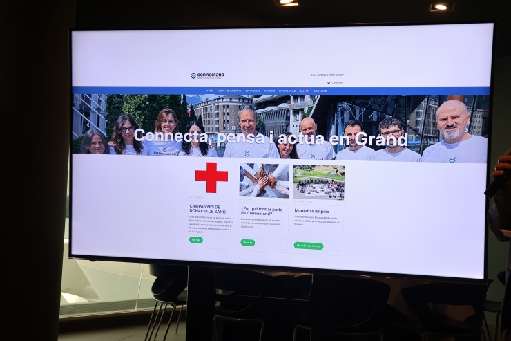 A la pàgina web es pot trobar esdeveniments per fer voluntariat.