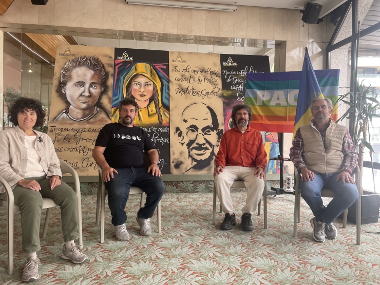 Un moment de la reunió en commemoració del Dia internacional de la pau.