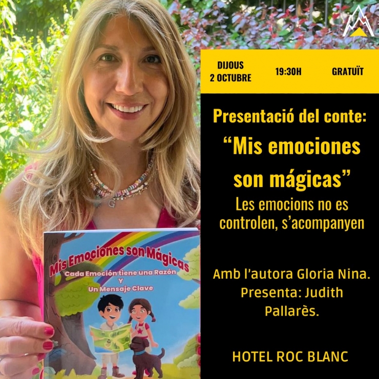 EL cartell que anuncia la presentació del llibre.