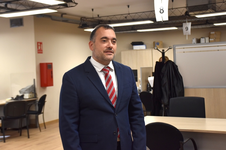 El director general de Tributs i Fronteres, Carles Ferreira, aquest dijous al matí.
 