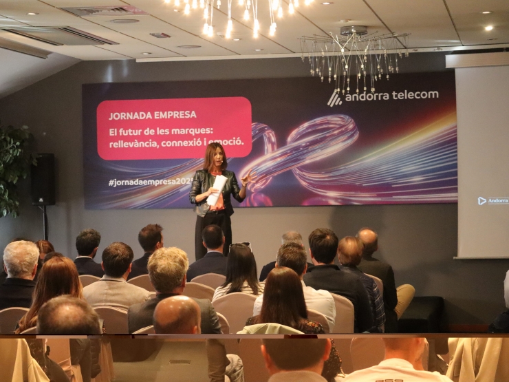 Un moment de les jornades d'empresa d'Andorra Telecom.