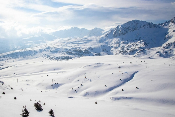 Imatge d'una pista d'esquí de Grandvalira.