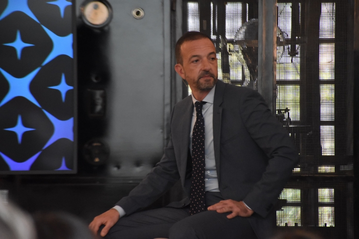 El ministre de Turisme i Comerç, Jordi Torres, durant una presentació d'Andorra Turisme.