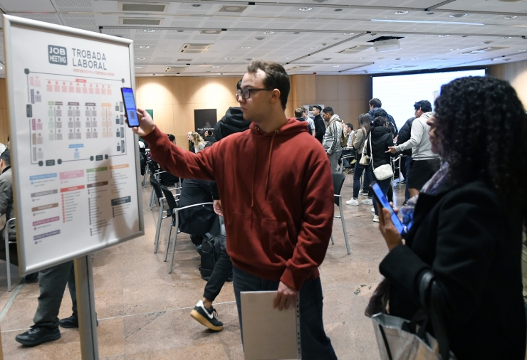 Un moment de la trobada laboral que s'ha celebrat aquest dimarts.