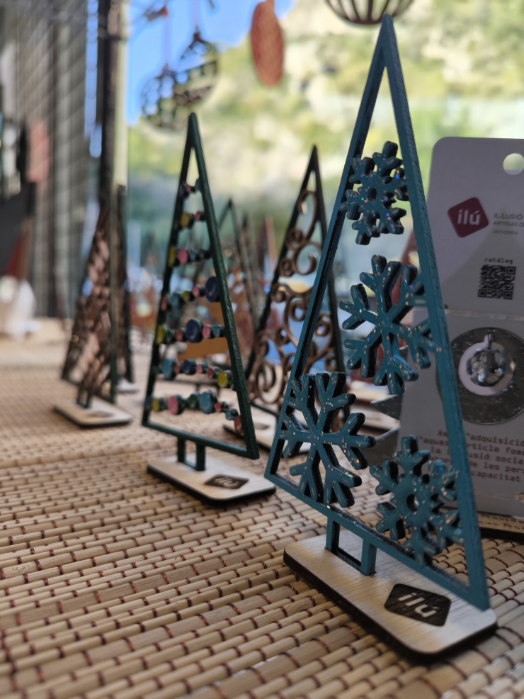 Productes elaborats pels treballadors de l'empresa d'inclusió social de la Fundació Privada Nostra Senyora de Meritxell.