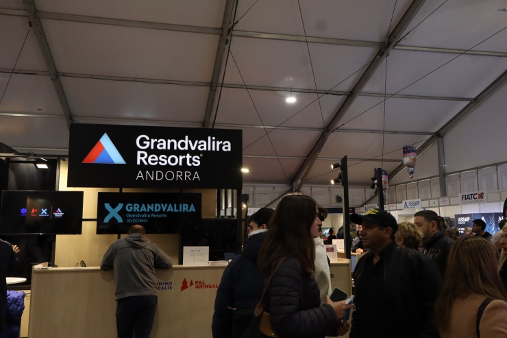 L'estand de Grandvalira Resorts a la Fira d'Andorra la Vella.
 