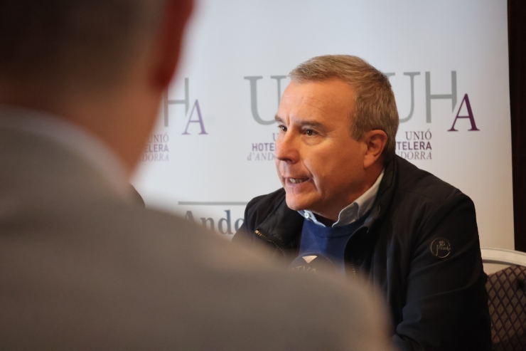 El president de la Unió Hotelera d’Andorra, Jordi París.