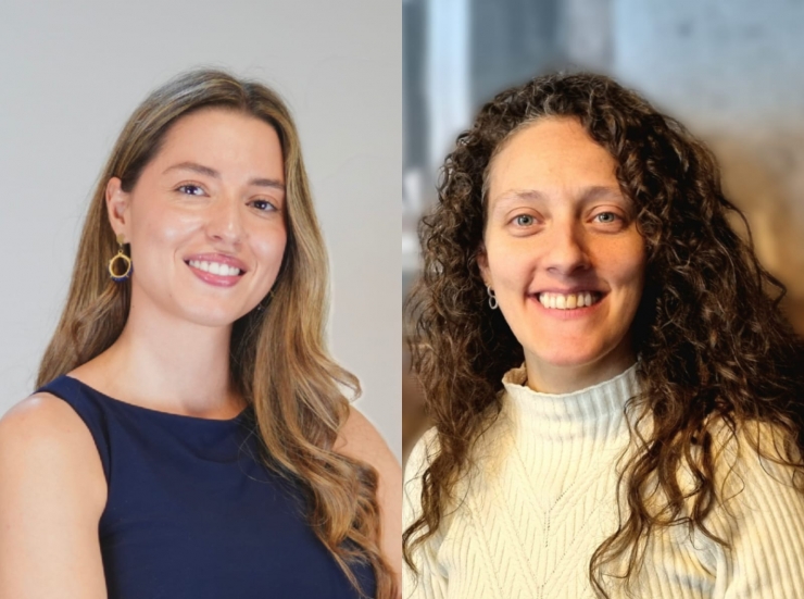 L'advocada especialitzada en dret corporatiu, farmacèutic i startups, Alda Rodríguez, i la CEO i cofundadora d’AUMENTIUM, Jessica Rivera.