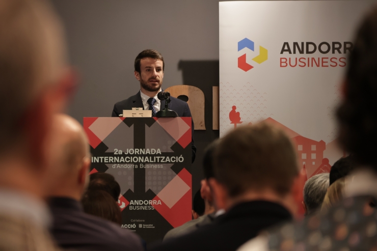 El secretari d'estat d'Empresa, Digitalització Econòmica i Innovació, Marc Saura, durant les jornades.