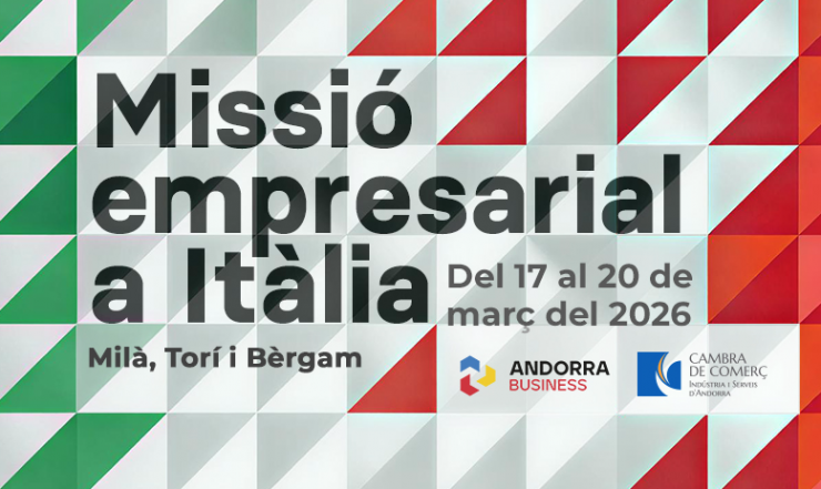 El cartell de la missió empresarial.