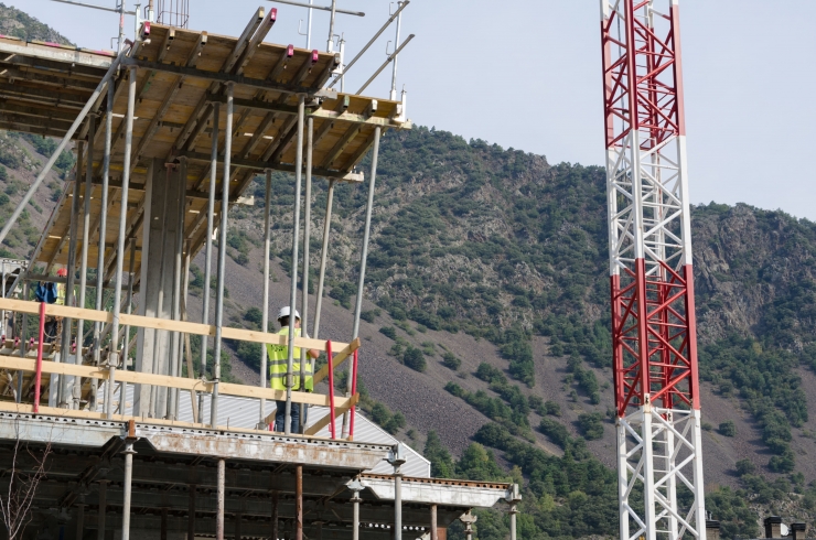 La construcció és un dels sectors que creix més.