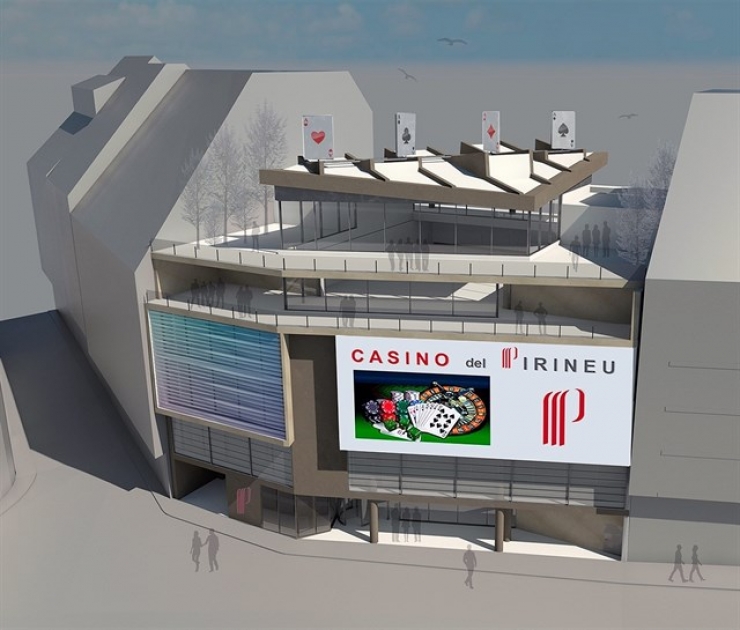 Recreació virtual del casino que proposen el Grup Cierco i Partouche.