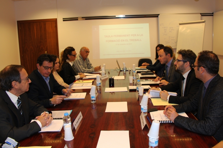 La Taula permanent per a la formació en el treball, presidida pel ministre d'Afers Socials, Justícia i Interior, Xavier Espot, s'ha reunit aquest dimarts al matí.