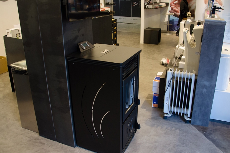 Una estufa de biomassa.