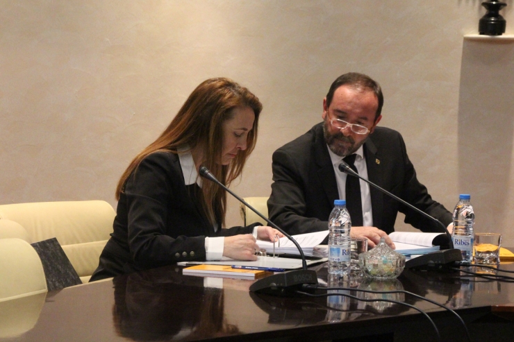 Els consellers de Ld'A+I del comú d'Encamp, Maribel Lafoz i Jordi Troguet.