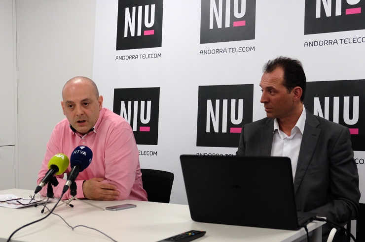 L'impulsor del projecte, Raül Martín, i el responsable del NIU, Miquel Gouarré.