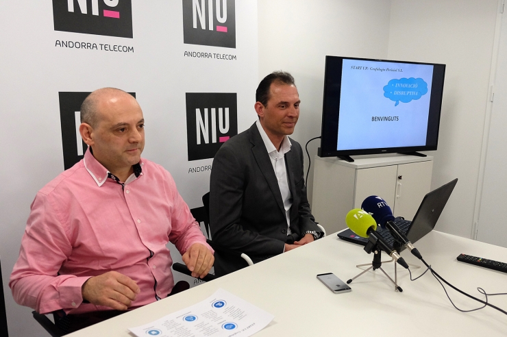 L'impulsor del projecte, Raül Martín, i el responsable del NIU, Miquel Gouarré.