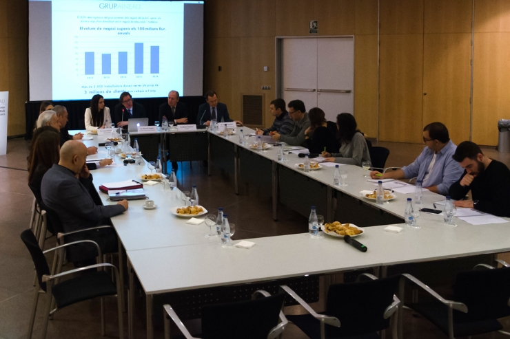 El projecte del casino del Grup Raineau s'ha presentat al Centre de Congressos d'Andorra la Vella.