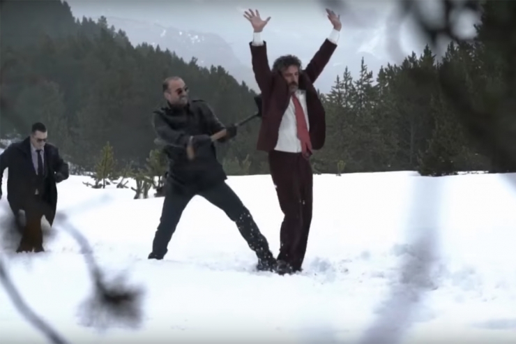 Una imatge del rodatge de la sèrie a Andorra.