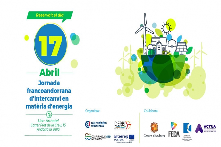 Cartell de la jornada francoandorrana sobre energia.
